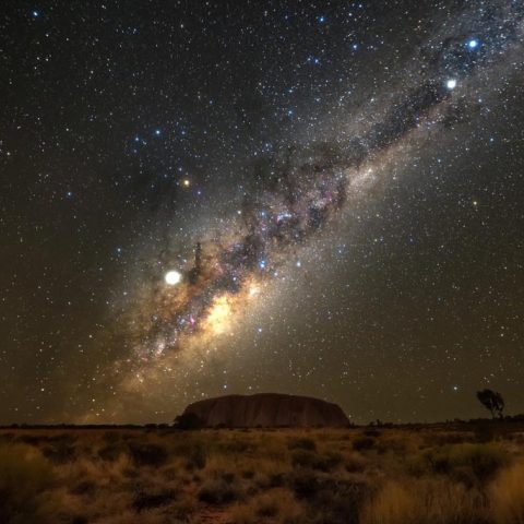 Star Gazing At Ayers Rock