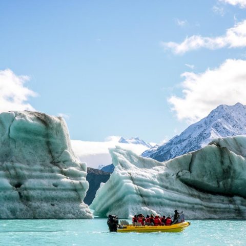 Glacier Boat Cruise, Hooker Valley, Mount Cook