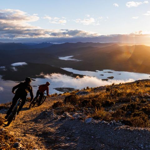 Mountain Biking Down Mt. Owen