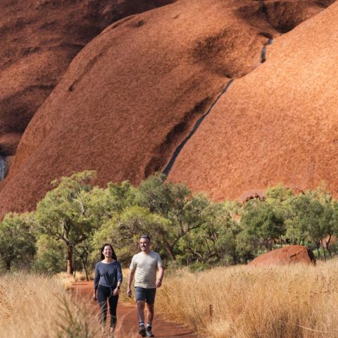 Hiking Around Uluru